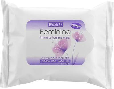 Серветки для інтимної гігієни Beauty Formulas 20 шт. (5012251008136)