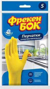 Рукавиці універсальні Фрекен БОК гумові для миття посуду S