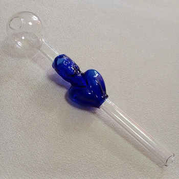Стеклянная трубка для курения Доктор Ливси Oil Blue Ø30 мм. (28401)