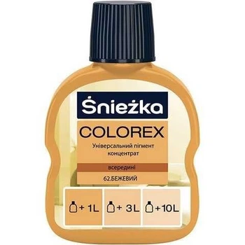 Краситель Sniezka Colorex, 100мл, 062 - бежевый