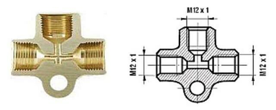 Тройник тормозной системы универсальный, ''WP'' Польша (T-128)
