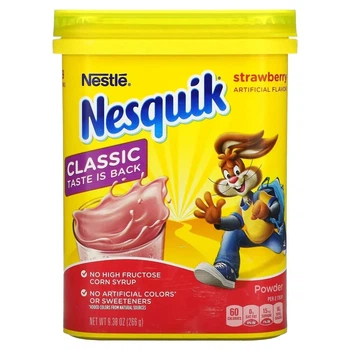 Молочный коктейль Nestle Nesquik Strawberry Flavor 532 г