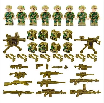 Фигурки человечки военные камуфляжные