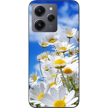 Силіконовий чохол SMTT для Xiaomi Redmi 12 з картинкою Красиві ромашки.