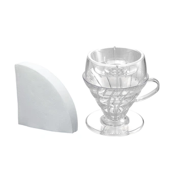 Набор HARIO V60 DRIP ASSIST SET пластик на 1-4 чашки ( PDA-1524-T )