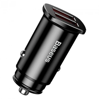 Автомобільний зарядний пристрій Baseus CCALL-DS01 Square 2USB Quick Charge Car Charger Black