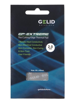 Термопрокладка Gelid GP-Extreme 80х40х2 мм 12w/mk