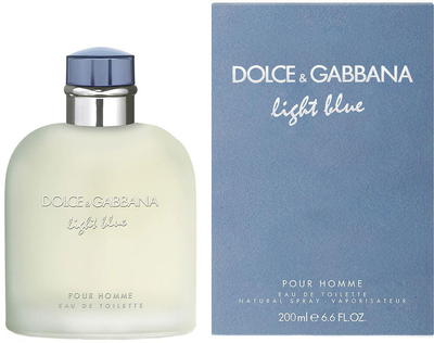 Туалетна вода для чоловіків Dolce&Gabbana Light Blue Homme Eau De Toilette Spray 200 мл (3423473020493)