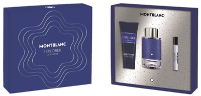 Набір Montblanc Explorer Ultra Blue Eau de Perfume Spray 100 мл + Мініатюра 7.5 мл + Гель для душу 100 мл (3386460132275)