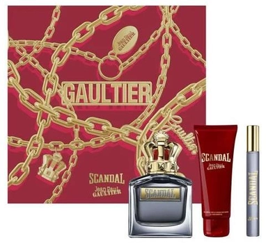 Набір Jean Paul Gaultier Scandal Гель для душу 75 мл + Туалетна вода 100 мл + Мініатюра 10 мл (8435415082631)