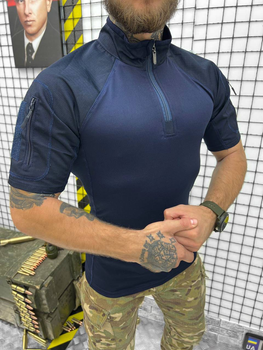 Убакс Тактическая рубашка с коротким рукавом синий 4XL