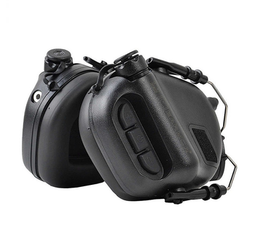 Активні тактичні навушники Earmor M31H mod 3 Black для шолома Fast та інших