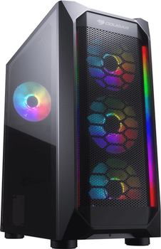 Obudowa Cougar MX410 Mesh-G RGB Czarny (CGR-5VM6B-MESH-G-RGB)