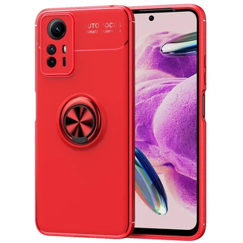 Чехол TPU Ring для Xiaomi Redmi Note 12S бампер противоударный с подставкой Red