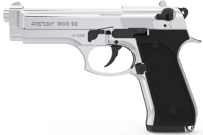 Стартовий шумовий пістолет RETAY Mod 92 Nickel (Beretta 92FS)