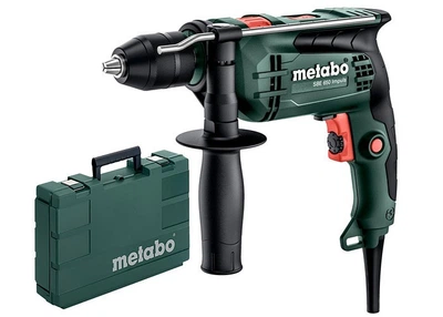 Ударная дрель Metabo SBE 650 Impuls с бзп, в кейсе (600743500)