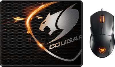 Mysz Cougar Minos XC USB z powierzchnią do gry Czarna (CGR-MINOS XC)