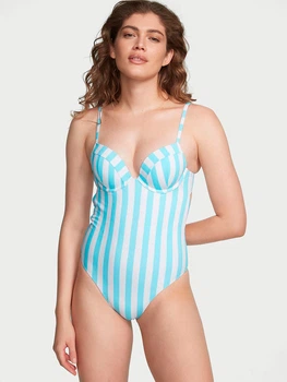 Купальник слитный женский Victoria\'s Secret 409790635 M Голубой (1159788161)