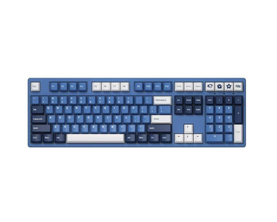 Механічна клавіатура AKKO 3108DS Ocean Star 108Key, CS Pink V2, USB-A, УКР/АНГЛ, No Led, Блакитний (6925758614283)