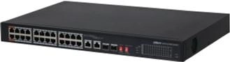 PoE przełącznik krnąbrny Dahua PFS3226-24ET-240 gigabitowy (PFS3226-24ET-240)