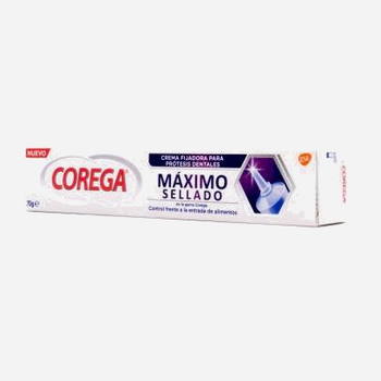 Крем-фіксатор для зубних протезів та ортодонтичних апаратів Corega Maximo Sealed 70г (5054563031488)