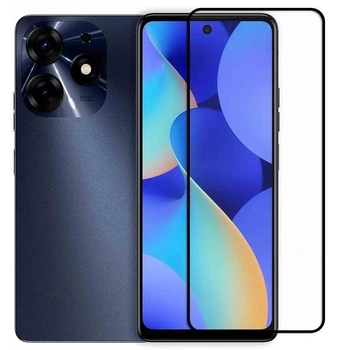 Захисне скло LUX для Tecno Spark 10 Pro (KI7) чорний Full Сover Full Glue 0,3 мм