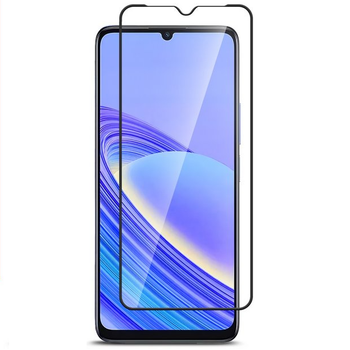 Защитное стекло LUX для TCL 40 SE (T610K2) черный Full Сover Full Glue 0,3 мм