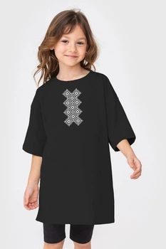Футболка KIDS "Вишиванка" чорна 158/164 (9000425)