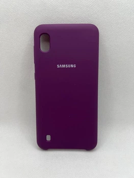 Чохол Silicone Cover для Samsung Galaxy A10 Фіолетовий Баклажан