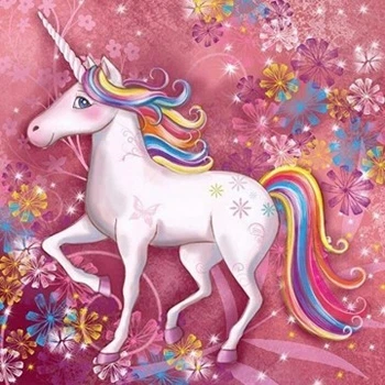 Алмазная мозаика ColorArt 20х20 Єдинорог DD1200