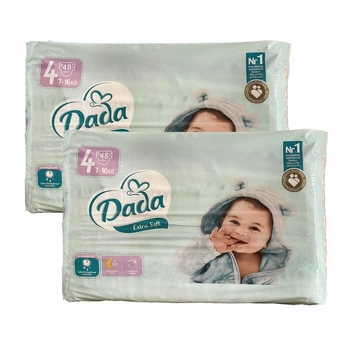 Дитячі одноразові підгузки Dada Extra Soft Розмір 4 maxi, 7-16 кг , 96 шт