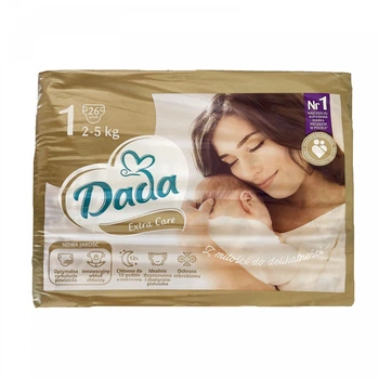 Подгузники Dada Extra Care 1 2-5 кг 26 шт