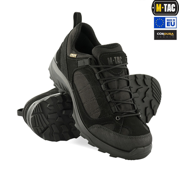 Чоловічі тактичні кросівки з мембраною M-Tac розмір 46 (30.5 см) Чорний (Black) (1JJ115/5TPLV) водовідштовхувальні