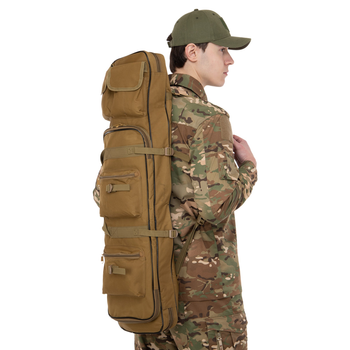 Рюкзак-чехол для оружия тактический 9105 объемом 15л Khaki (Хаки) размер 95-117х21х6см