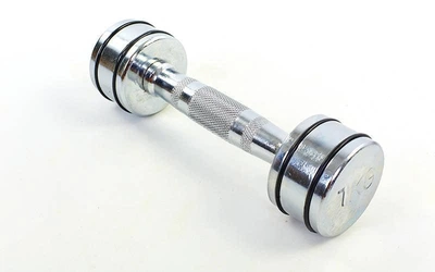 Гантель хромированная Record DB5204-1 1шт 1кг