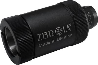 Пламегаситель Zbroia для AR-15 калибр .223 Rem 5.56/45 резьба 1/2"-28 UNEF (Z8.5.16.002)