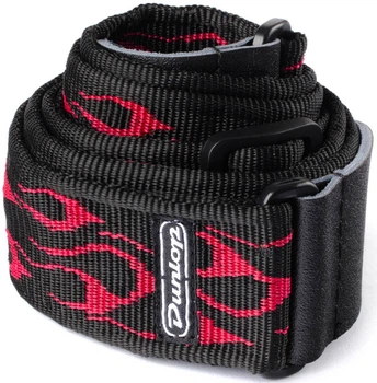 Ремень гитарный DUNLOP D3811RD CLASSIC FLAMBE RED STRAP