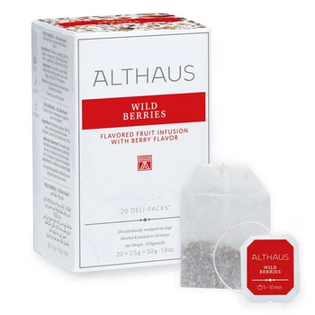 Чай Althaus Wild Berries порційний фруктовий 20 пакетів-саше по 1,75г