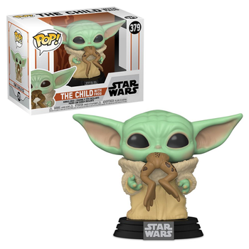 Фигурка Фанко (помята коробка) Малыш Йода с лягушкой №379 Mandalorian The Child with Frog Funko B49932