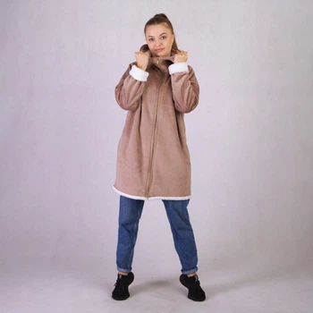Куртка-кофта женская меховая GO-IN ТN1-2091 46-48 бежевый