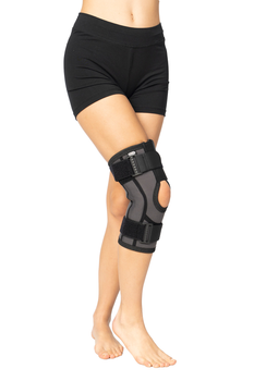 Бандаж на коліно з шарнірами та ременями Ortolife Розмір L (OL-2104A)