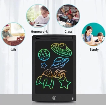 Графический LCD планшет для рисования, для творчества и заметок детский Writing Tablet 10.5" Черный (2892)