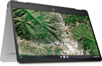 Сенсорний ноутбук 14" HP Chromebook x360 14a-ca0000sl Intel Celeron N4120 RAM 4GB eMMC 64GB 12час батарея Chrome OS (UKR) (101958338) - Уценка