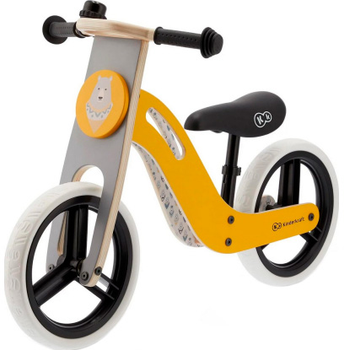 Rowerek biegowy Kinderkraft Uniq drewniany żółty (KKRUNIQHNY0000)