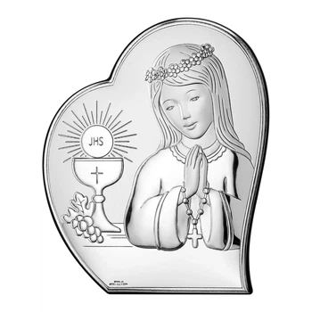 Ікона Valentі Перше Причастя для дівчинки (12 x 14,5 см ) 81094 2L