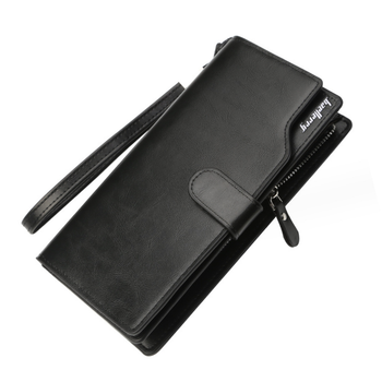 Велике портмоне на кнопці Baellerry Чорний (w020-1)