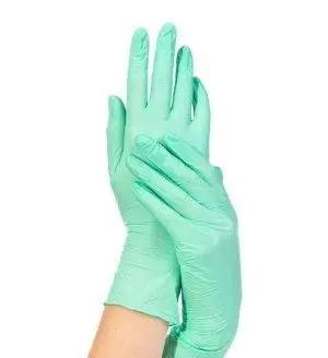 Нитриловые перчатки SFM (100 шт), размер M, зеленые
