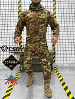Тактичний осінній військовий комплект Esdy ( Куртка + Штани ), Камуфляж: Мультикам, Розмір: S
