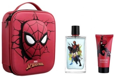 Zestaw dla dzieci Cartoon Spiderman Woda toaletowa 100 ml + Spray do ciała 60 ml (8411114081489)