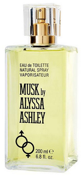 Woda toaletowa unisex Alyssa Ashley Musk Eau De Toilette Spray 200 ml (3495080707036)